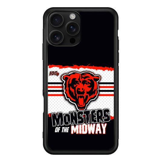 Chicago Bears Monsters Midway iPhone 16 Pro Case | Durable Protective Case for iPhone 16 Pro