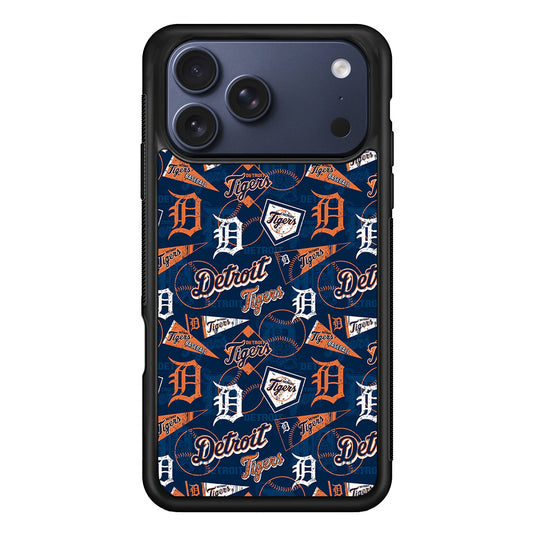 Detroit Tigers Pattern iPhone 17 Pro Max Case | Slim Protective Cover for iPhone 17 Pro Max