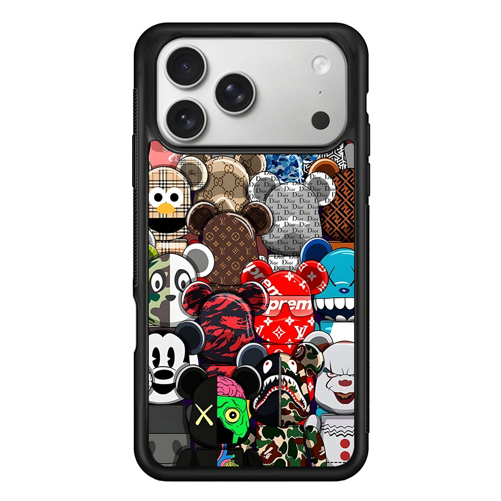 Bearbrick Iconic Brand Design iPhone 17 Pro Case | Slim Rubber Case for iPhone 17 Pro