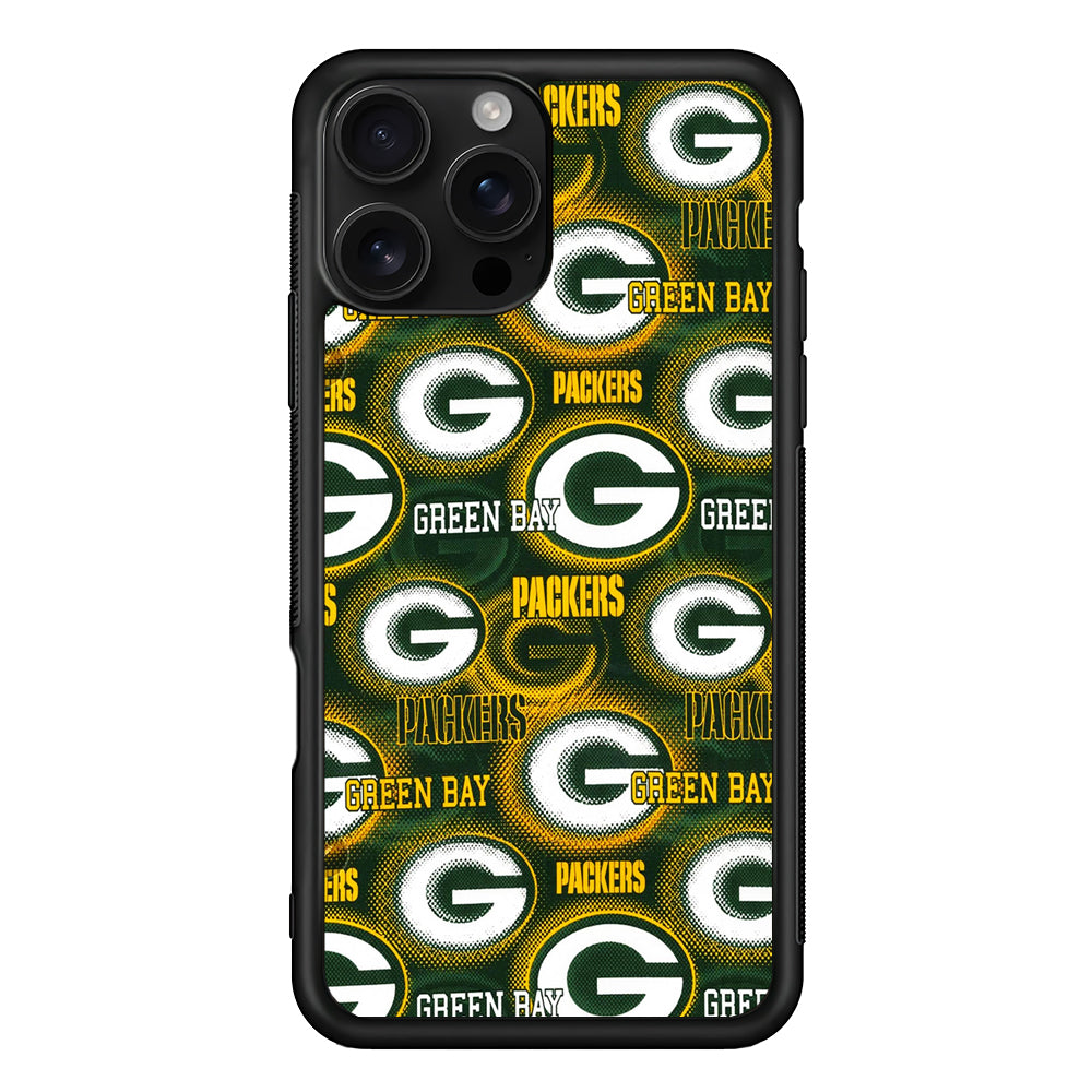 Green Bay Packers Pattern iPhone 16 Pro Case | Durable Protective Case for iPhone 16 Pro