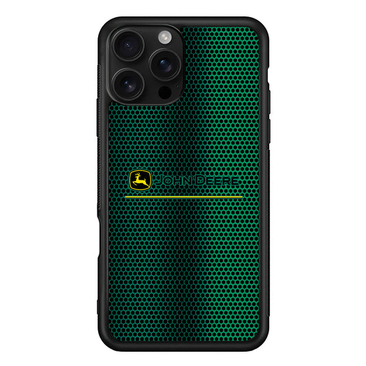John Deere Luxury Hexagon iPhone 16 Pro Case | Slim Rubber Case for iPhone 16 Pro