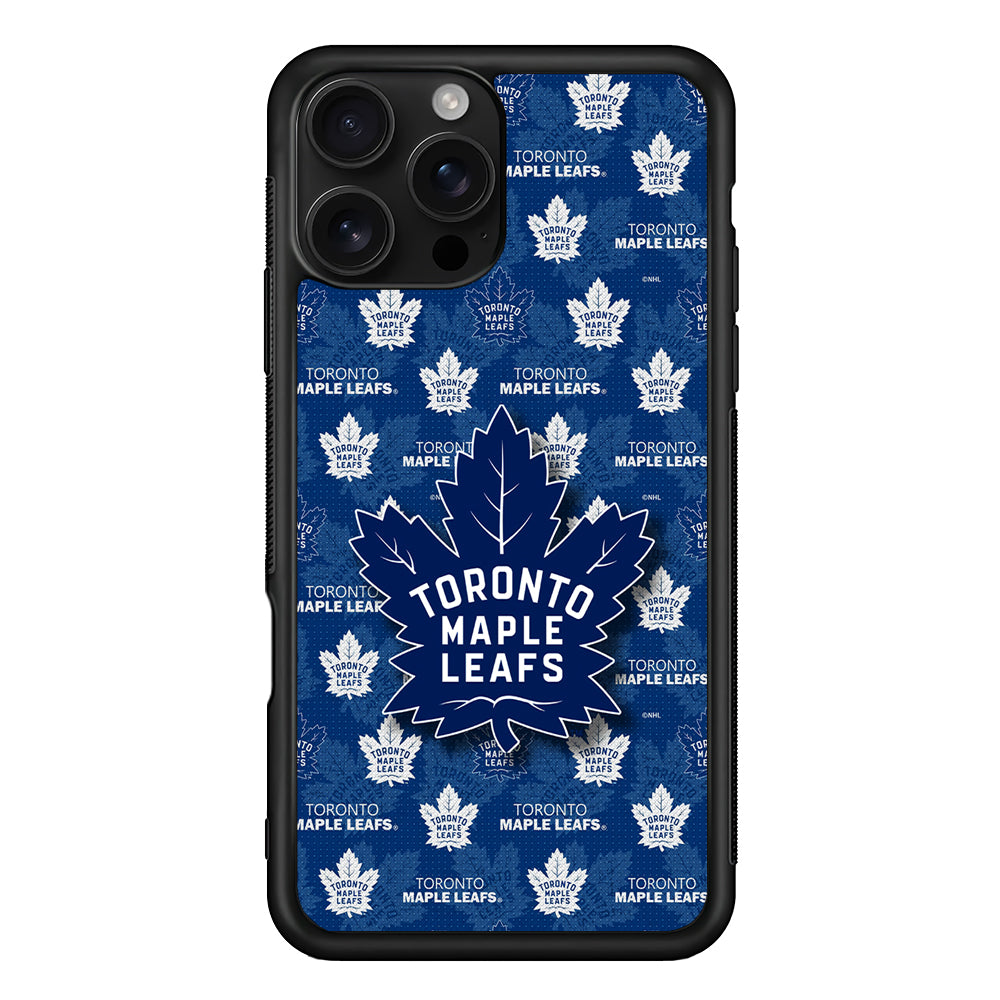 Toronto Maple Leafs Pattern iPhone 16 Pro Case | Durable Protective Case for iPhone 16 Pro