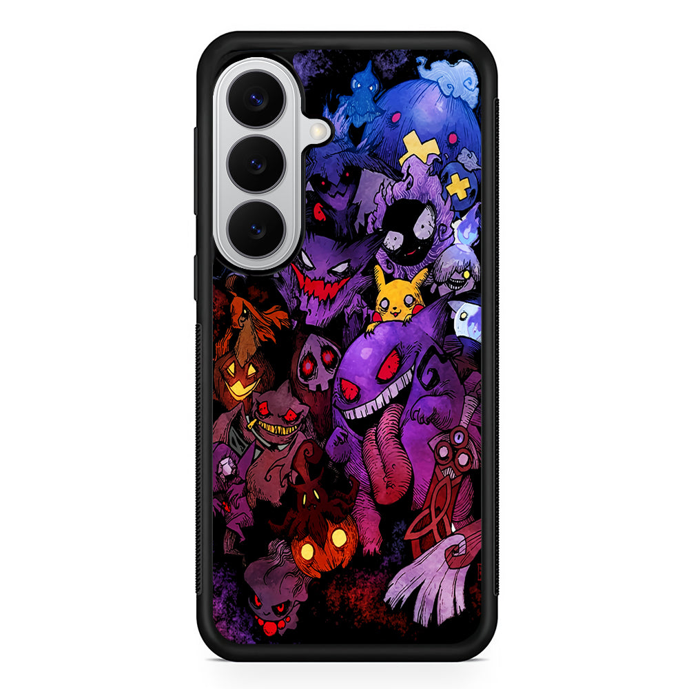 Ghost Type Pokemon Gengar Samsung Galaxy S26 Case | Protective Rubber Cover