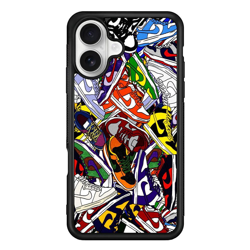 Cartoon Sneaker Nike iPhone 16 Plus Case – Slim Fit Protective Phone Case