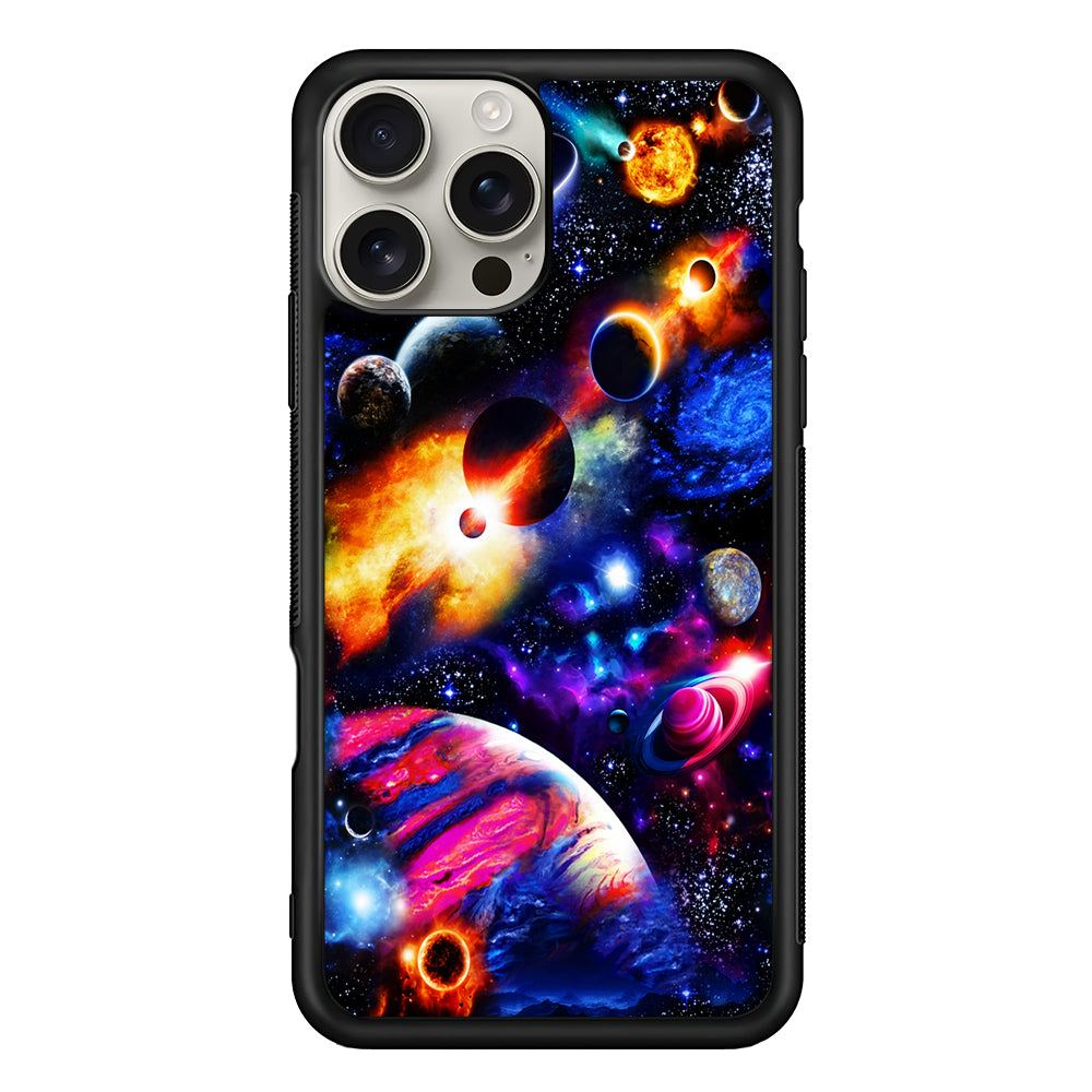Beautiful Space Galaxy Planets iPhone 16 Pro Max Case | Stylish Protective Case for iPhone 16 Pro Max