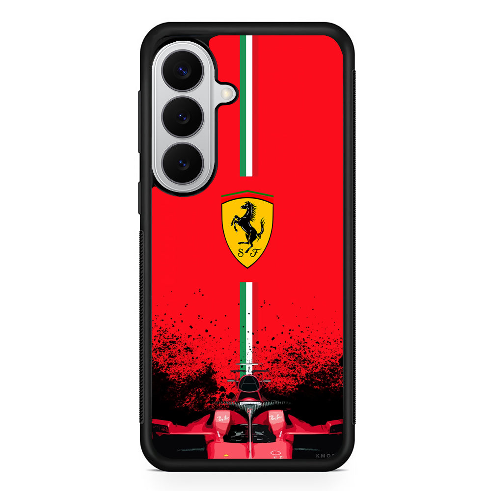 Ferrari Luxury Car Logo Samsung Galaxy S26 Case | Slim Rubber Case for Samsung Galaxy S26