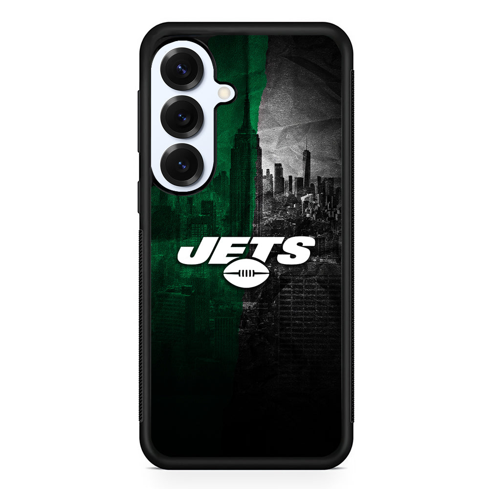 New York Jets City Background Samsung Galaxy S25 Plus Case | Slim Rubber Cover for Samsung Galaxy S25 Plus