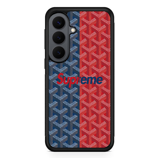 Supreme Blue Red Pattern Samsung Galaxy S26 Plus Case | Slim Rubber Case for Samsung Galaxy S26 Plus