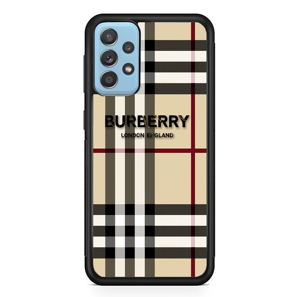 Burberry Cream Pattern Samsung Galaxy A72 Case | Slim Rubber Case for Samsung Galaxy A72