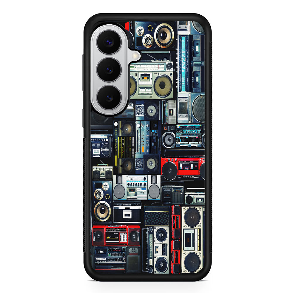 Hip Hop Cassette Tape Radio Samsung Galaxy S26 Case | Protective Rubber Cover
