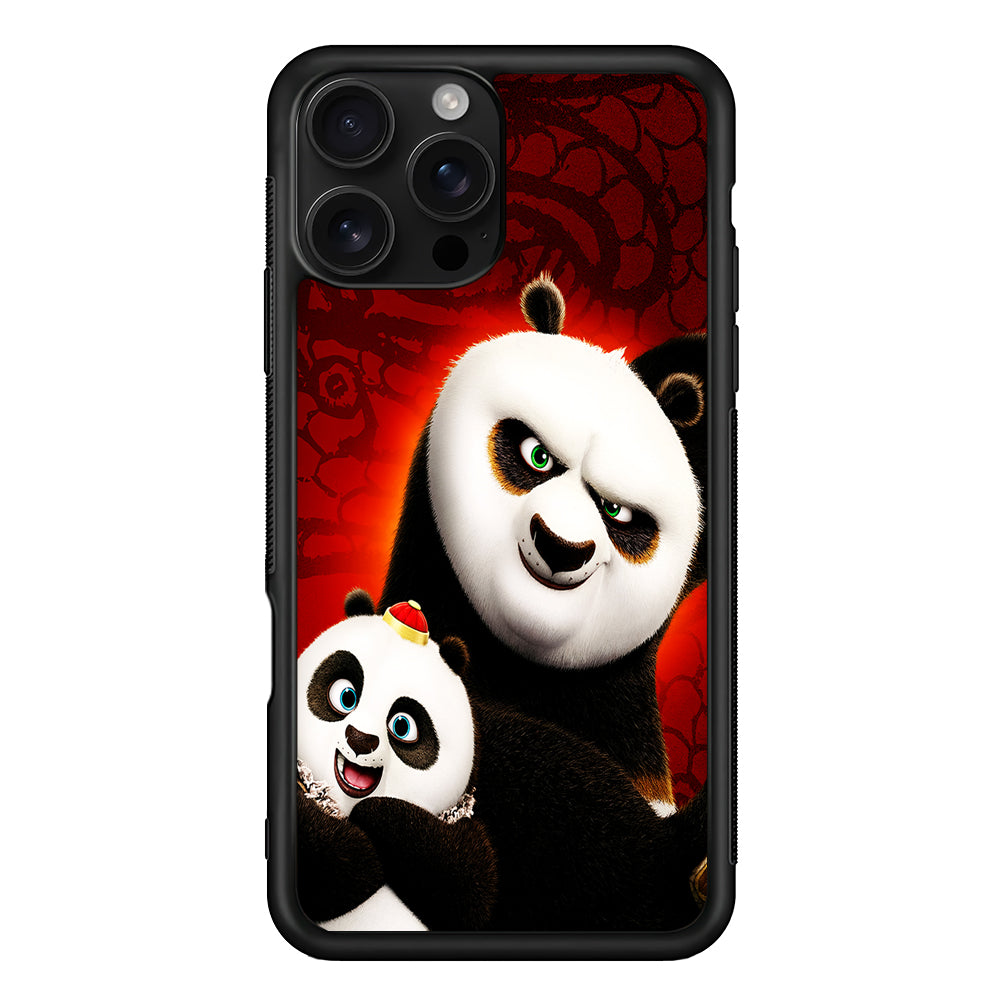 Kung Fu Panda With Baby Po iPhone 16 Pro Case | Durable Protective Case for iPhone 16 Pro
