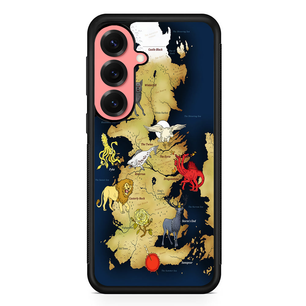 Game of Thrones Map of Westeros Samsung Galaxy S25 Case | Protective Case for Samsung Galaxy S25