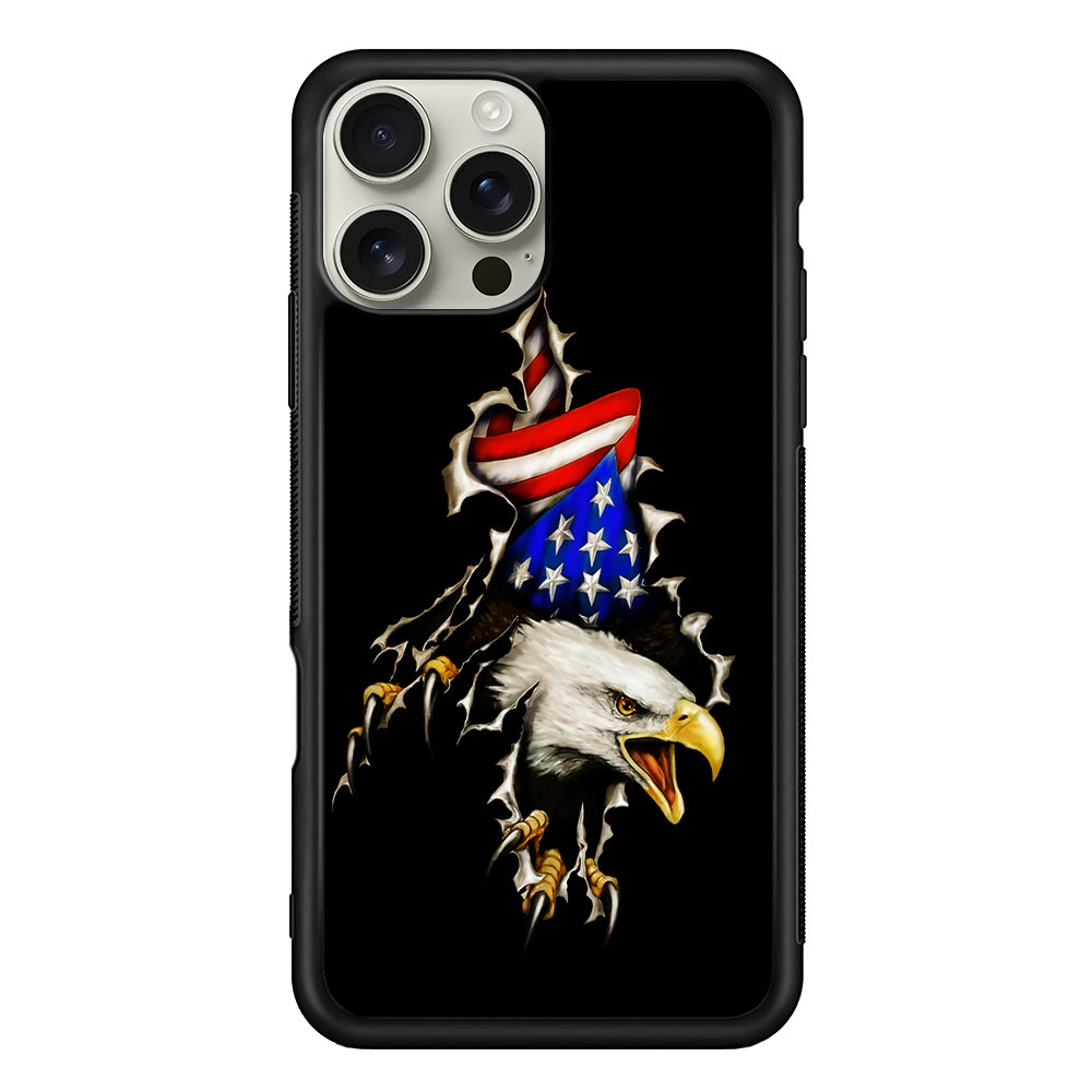 Eagle American Flag Patriotic iPhone 16 Pro Max Case | Stylish Protective Case for iPhone 16 Pro Max