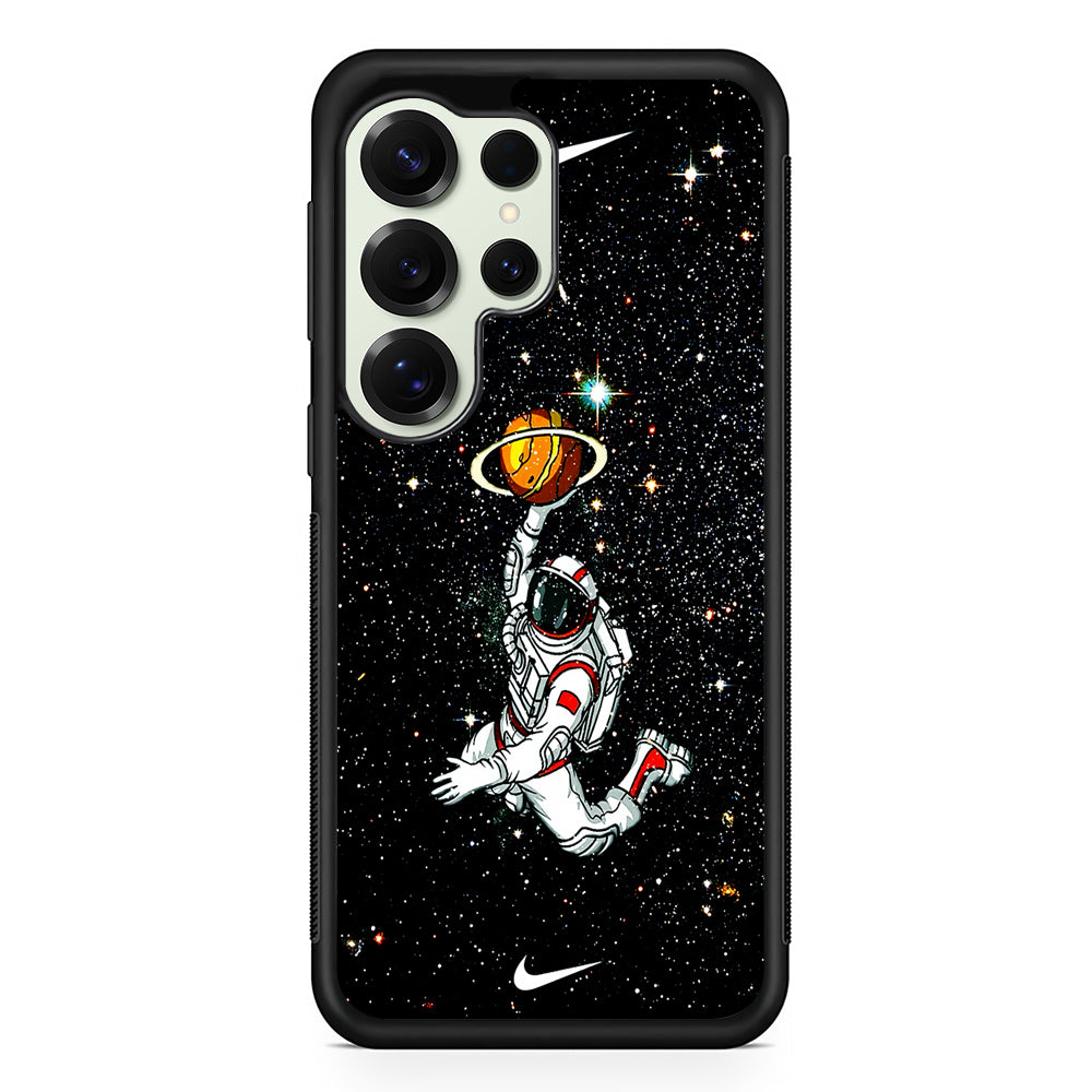 Nike Astronaut Slam Dunk Samsung Galaxy S25 Ultra Case | Durable Rubber Case for Samsung Galaxy S25 Ultra