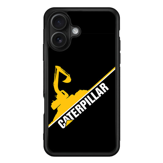 Caterpillar Built to Conquer iPhone 16 Case | Slim Rubber Case for iPhone 16