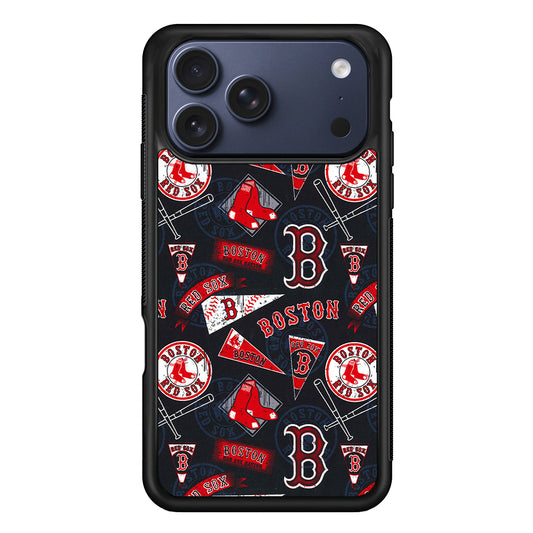 Boston Red Sox Pattern iPhone 17 Pro Max Case | Slim Protective Cover for iPhone 17 Pro Max