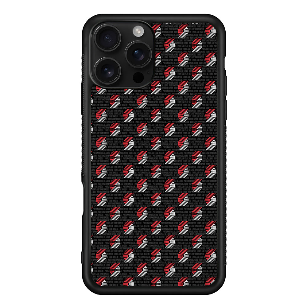 Portland Trail Blazers Pattern iPhone 16 Pro Case | Durable Protective Case for iPhone 16 Pro