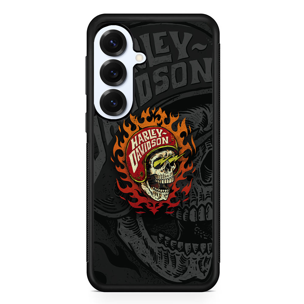 Harley Davidson Flaming Rider Samsung Galaxy S25 Plus Case | Durable Samsung Galaxy S25 Plus Phone Case