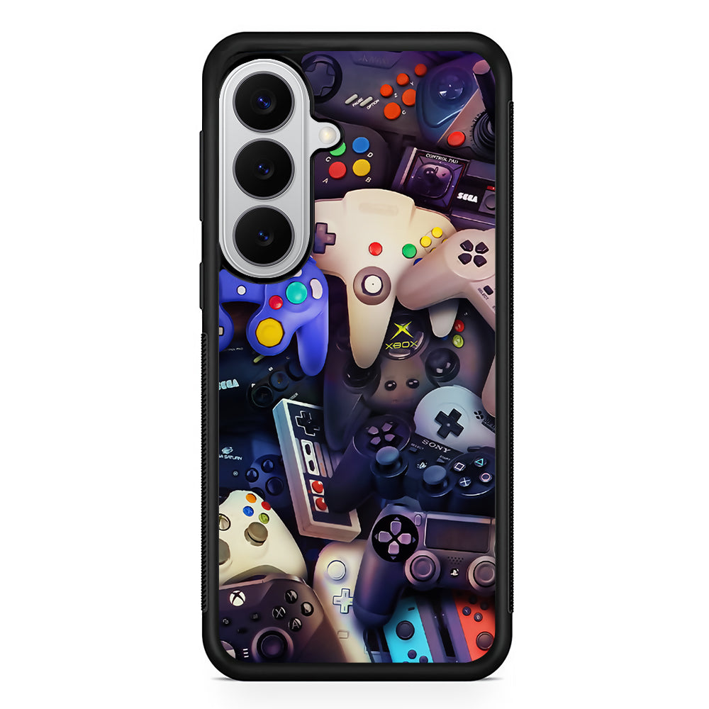 Console Controller Game Retro Samsung Galaxy S26 Case | Protective Rubber Cover