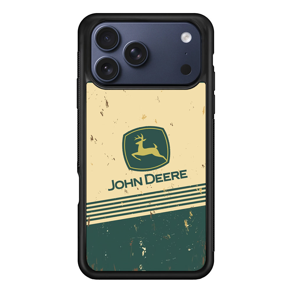 John Deere Retro Plaque iPhone 17 Pro Max Case | Slim Rubber Case for iPhone 17 Pro Max