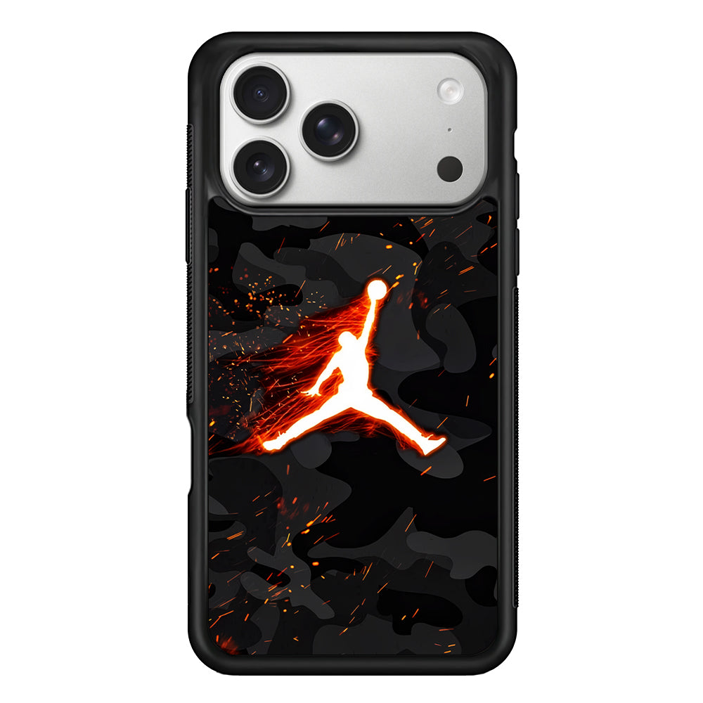 Air Jordan Logo On Fire iPhone 17 Pro Case | Slim Protective Case for iPhone 17 Pro