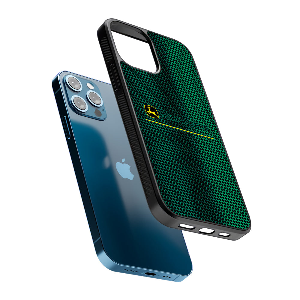 John Deere Luxury Hexagon 2D Rubber Phone Case | Durable Phone Case