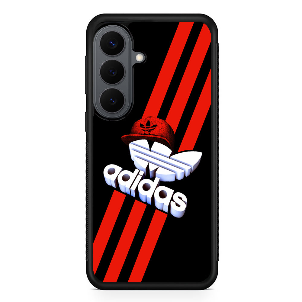 Adidas Logo Stripe Red Hat Samsung Galaxy S26 Plus Case | Durable Samsung Galaxy S26 Plus Cover