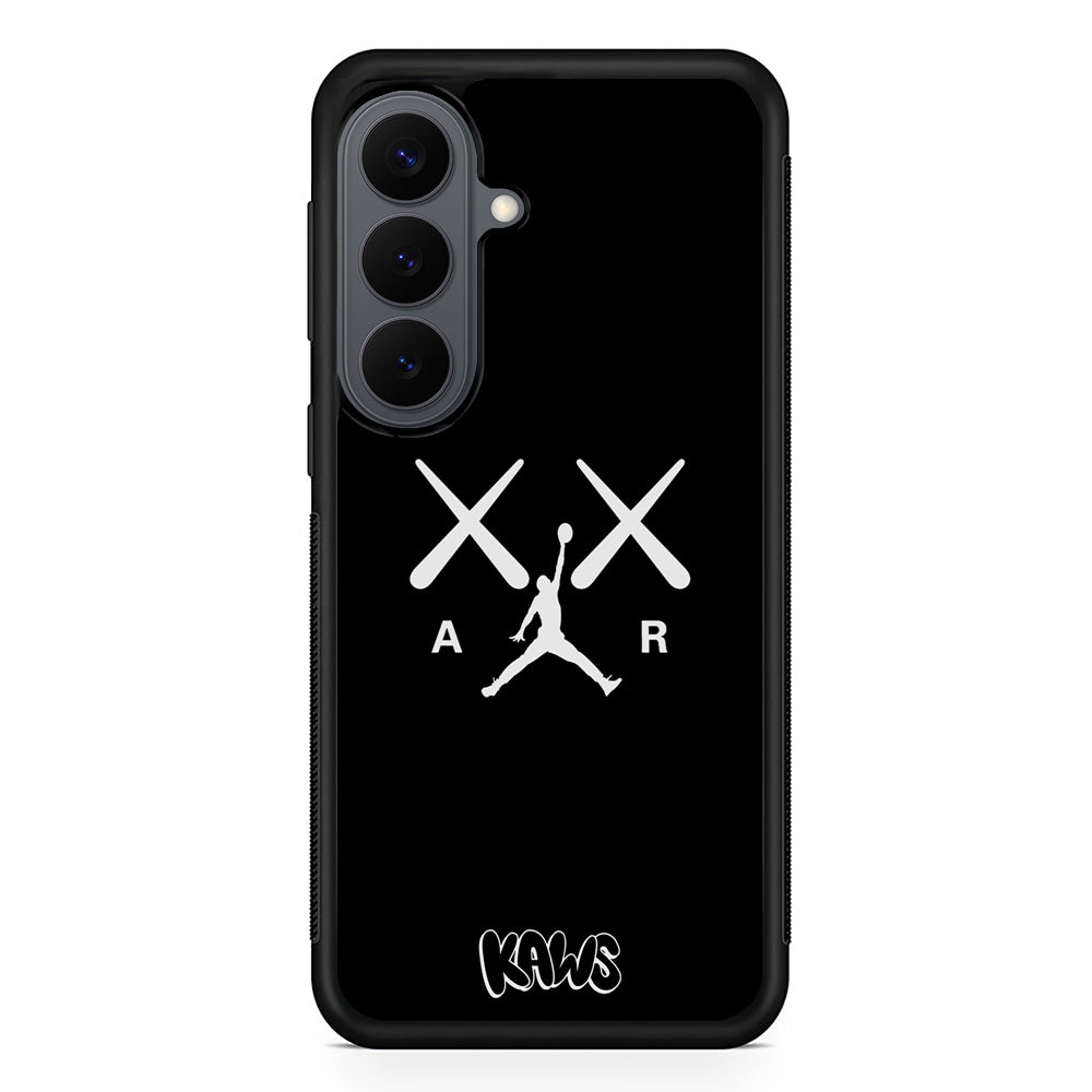 Kaws Air Jordan Midnight Black Samsung Galaxy S26 Plus Case | Slim Rubber Case for Samsung Galaxy S26 Plus