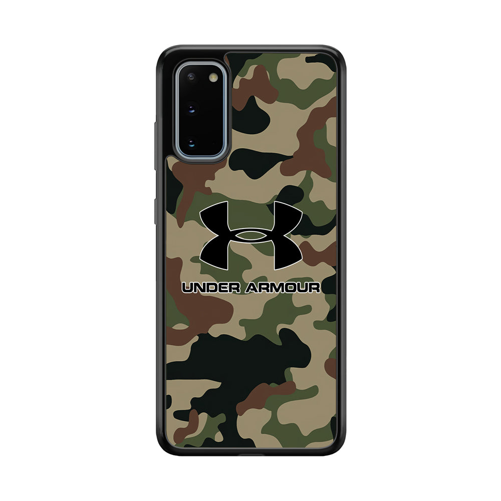 Under Armour Green Camo Samsung Galaxy S20 Case | Slim Rubber Case for Samsung Galaxy S20