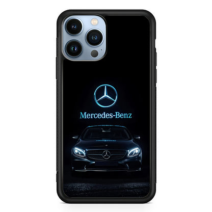 Mercedes-Benz Blue Dark Aesthetic 2D Rubber Phone Case | Durable Phone Case