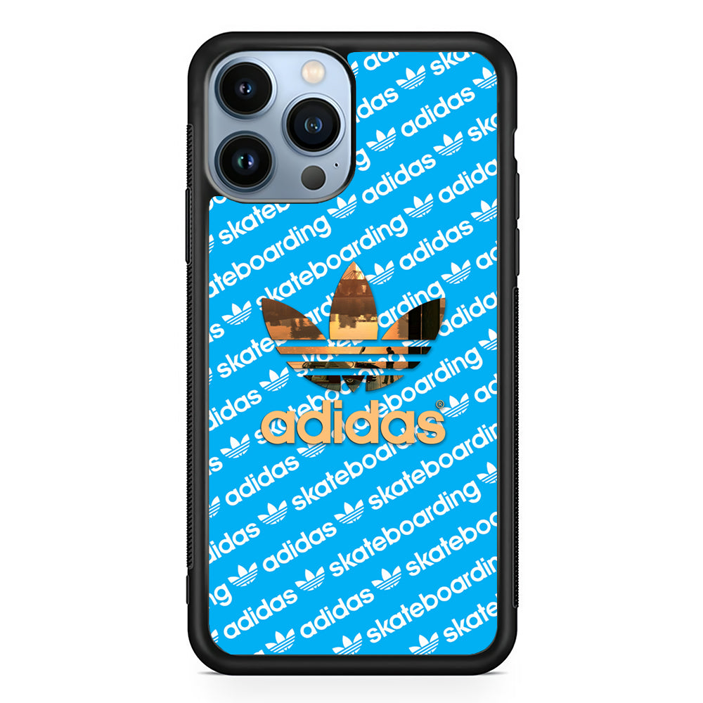 Adidas Skateboarding Patern Box 2D Rubber Phone Case | Slim Protective Phone Case