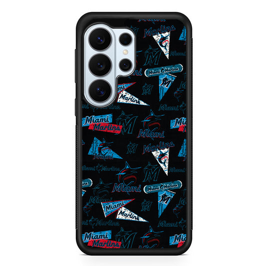 Miami Marlins Pattern Samsung Galaxy S26 Ultra Case | Protective Phone Cover