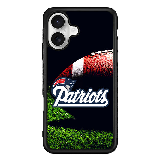 New England Patriots Ball iPhone 16 Plus Case | Durable Protective Rubber Cover