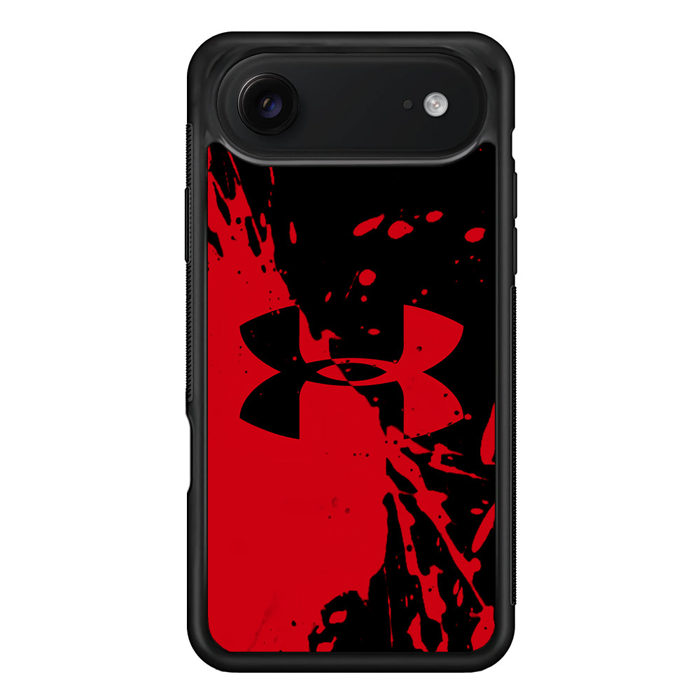 Under Armour Black Red iPhone 17 Air Case | Slim Rubber Case for iPhone 17 Air