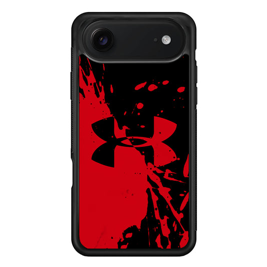 Under Armour Black Red iPhone 17 Air Case | Slim Rubber Case for iPhone 17 Air