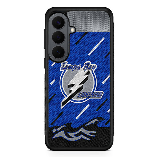 Tampa Bay Lightning Pattern Samsung Galaxy S26 Plus Case | Slim Rubber Case for Samsung Galaxy S26 Plus