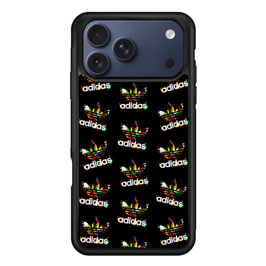 Adidas Logo Collection Pattern iPhone 17 Pro Max Case | Durable Rubber Case for iPhone 17 Pro Max