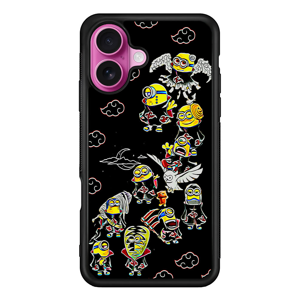 Minions Akatsuki Cosplay iPhone 17 Case | Slim Protective Rubber Phone Cover