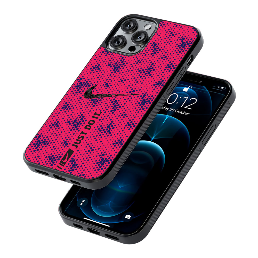Nike Blue Honeycomb 2D Rubber Phone Case | Slim Protective Phone Case