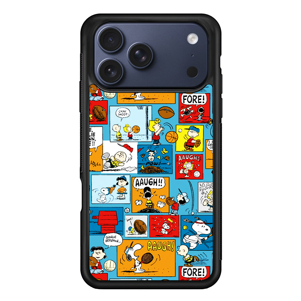Snoopy Sport Comic iPhone 17 Pro Max Case | Slim Protective Cover for iPhone 17 Pro Max