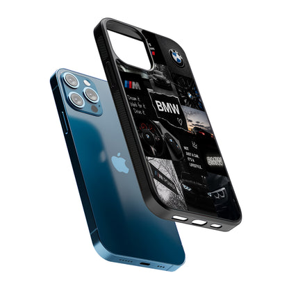 BMW M4 Cinematic Collage 2D Rubber Phone Case | Durable Phone Case