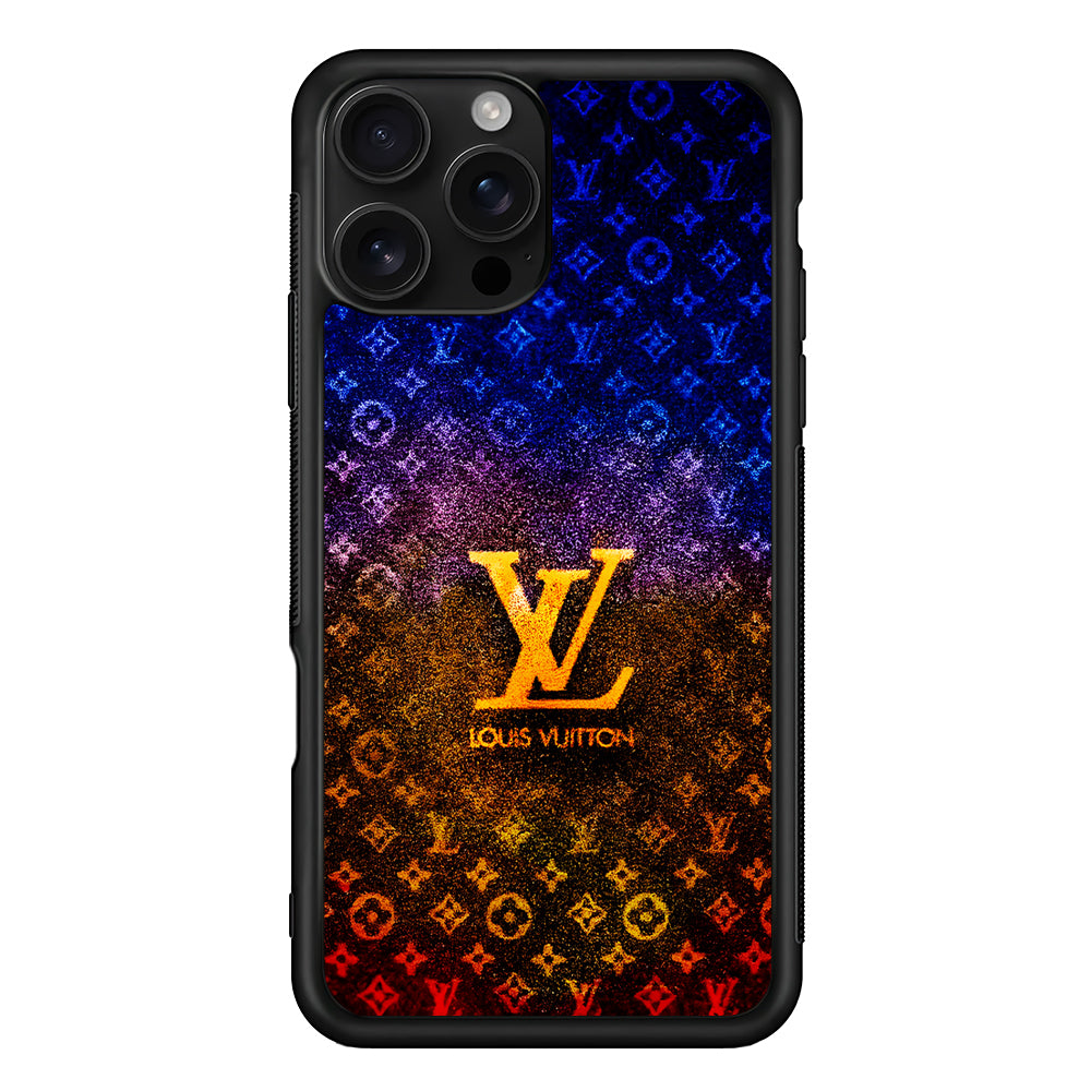 Louis Vuitton Abstract Colorful iPhone 16 Pro Case | Slim Rubber Case for iPhone 16 Pro