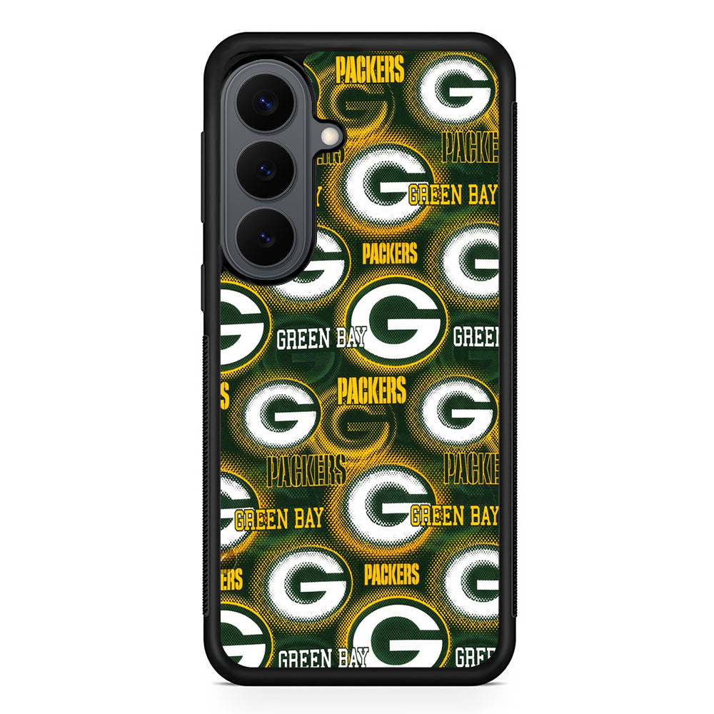 Green Bay Packers Pattern Samsung Galaxy S26 Plus Case | Slim Rubber Case for Samsung Galaxy S26 Plus
