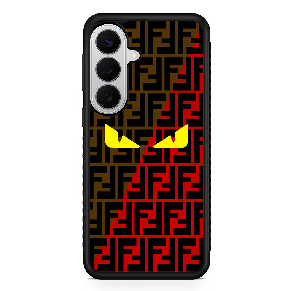 Fendi Choco Red Samsung Galaxy S26 Case | Slim Rubber Case for Samsung Galaxy S26