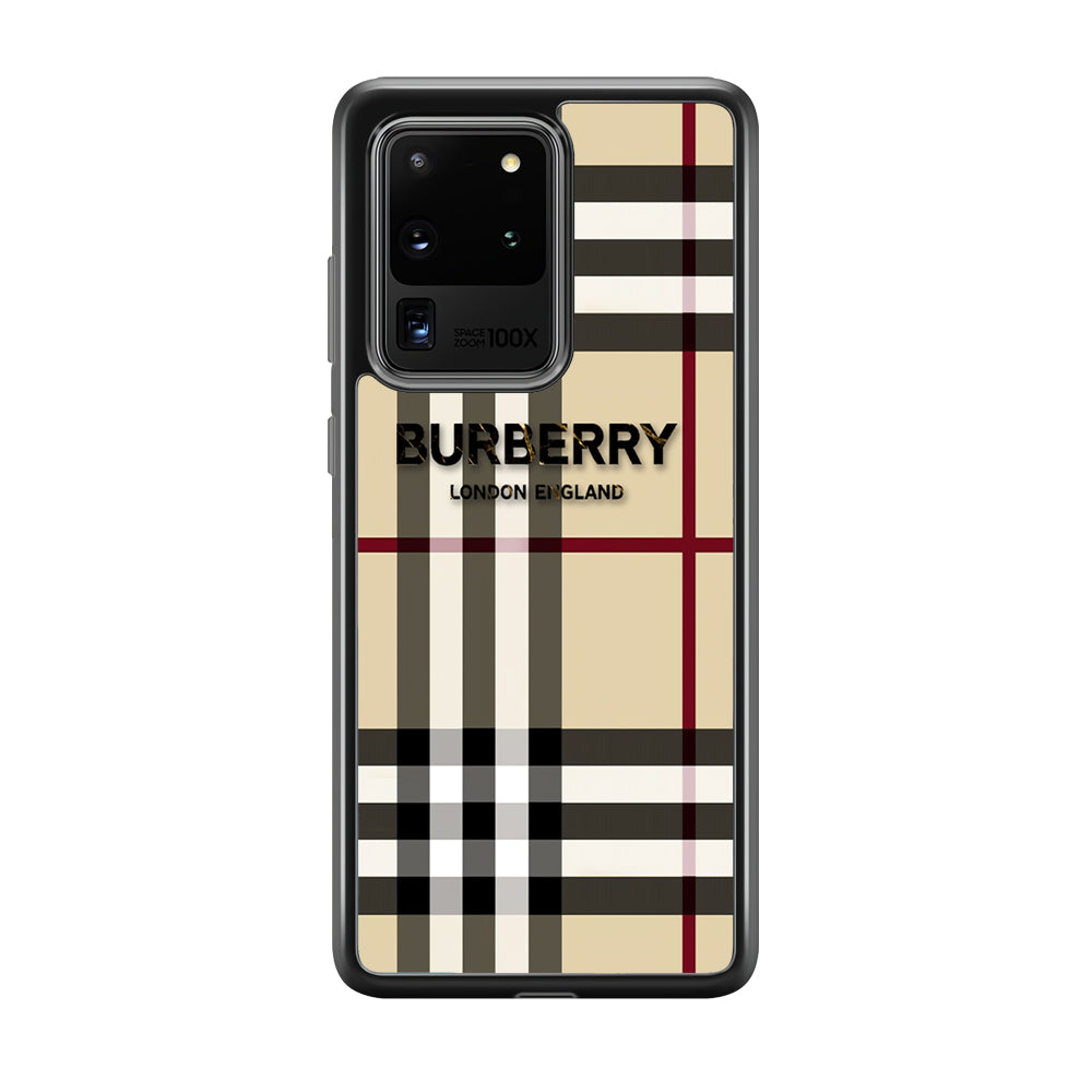 Burberry Cream Pattern Samsung Galaxy S20 Ultra Case | Slim Rubber Case for Samsung Galaxy S20 Ultra