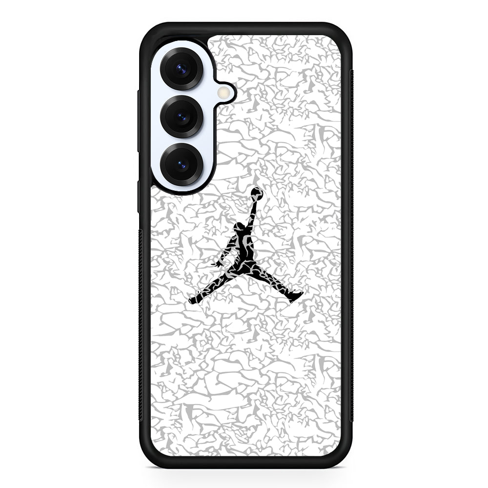Air Jordan Gray Abstract Pattern Samsung Galaxy S25 Plus Case | Durable Samsung Galaxy S25 Plus Phone Case