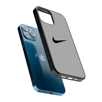 Nike Gray Full 2D Rubber Phone Case | Slim Protective Phone Case
