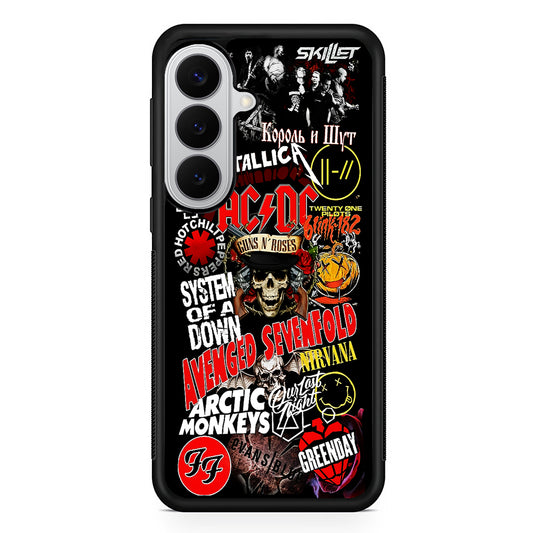 90s Rock Metal Aesthetic Samsung Galaxy S26 Case | Protective Rubber Cover