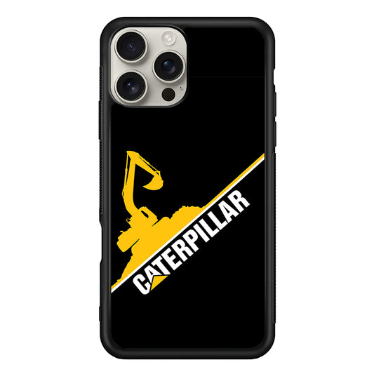 Caterpillar Built to Conquer iPhone 16 Pro Max Case | Slim Rubber Case for iPhone 16 Pro Max