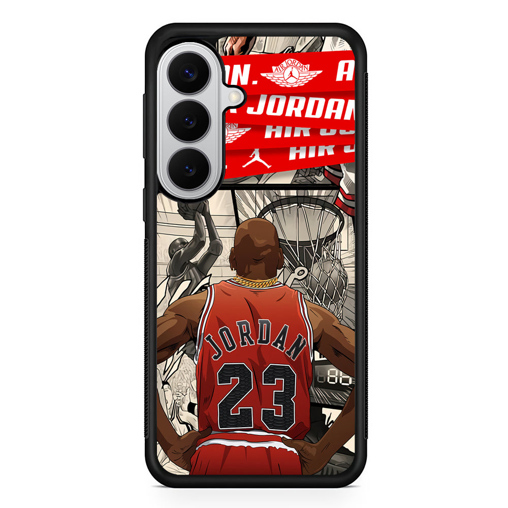Air Jordan Looking at Victory Samsung Galaxy S26 Case | Slim Samsung Galaxy S26 Rubber Case